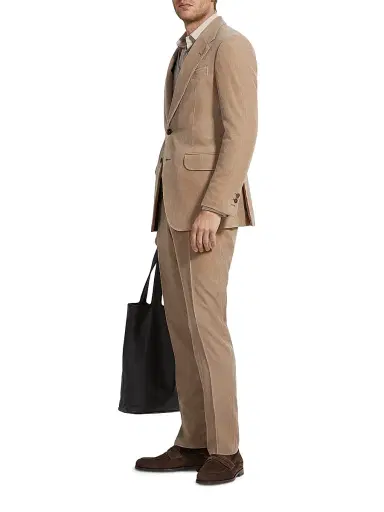 Zegna Men's Cashmere Wool and Silk Blend Pants - Light Taupe - Size 38 | Thumbnail 6 Zegna Men's Cashmere Wool and Silk Blend Pants - Light Taupe - Size 38 | Thumbnail 6