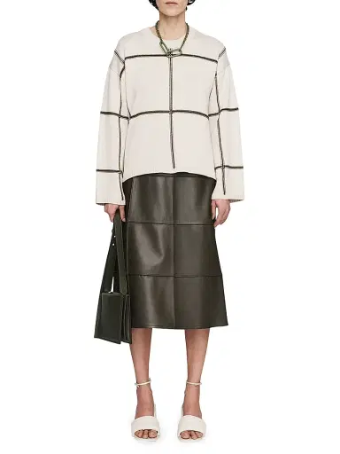 Joseph Women's Silk-Blend Intarsia Sweater - Cream | Thumbnail 2 Joseph Women's Silk-Blend Intarsia Sweater - Cream | Thumbnail 2