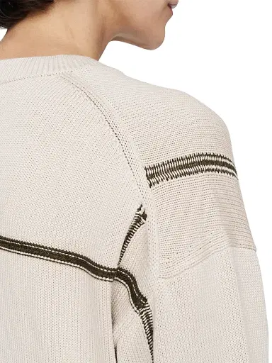 Joseph Women's Silk-Blend Intarsia Sweater - Cream | Thumbnail 5 Joseph Women's Silk-Blend Intarsia Sweater - Cream | Thumbnail 5