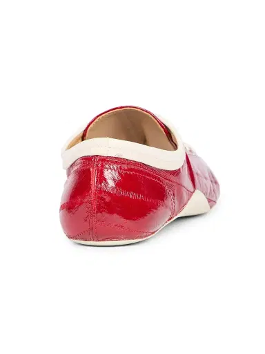 Dries Van Noten Women's Two-Tone Low-Top Patent Leather Sneakers - Red - Size 11 | Thumbnail 3 Dries Van Noten Women's Two-Tone Low-Top Patent Leather Sneakers - Red - Size 11 | Thumbnail 3