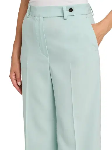 Kiton Women's Tapered Silk-Wool Pants - Water Green - Size 6 | Thumbnail 6 Kiton Women's Tapered Silk-Wool Pants - Water Green - Size 6 | Thumbnail 6