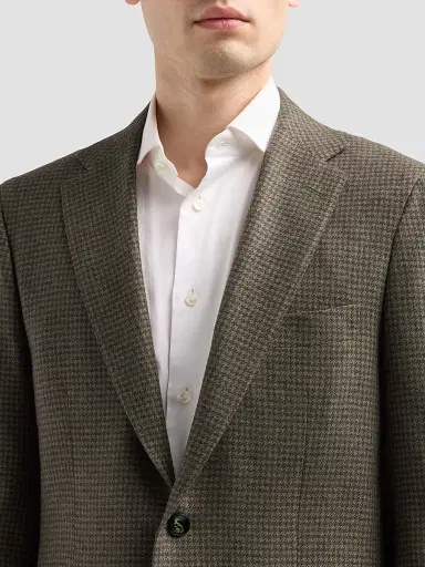 Kiton Men's Houndstooth Cashmere Sport Coat - Green | Thumbnail 5 Kiton Men's Houndstooth Cashmere Sport Coat - Green | Thumbnail 5