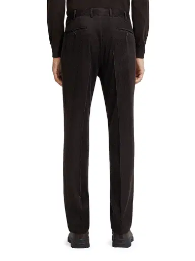 Zegna Men's Cashmere Wool and Silk Blend Pants - Dark Brown - Size 36 | Thumbnail 4 Zegna Men's Cashmere Wool and Silk Blend Pants - Dark Brown - Size 36 | Thumbnail 4