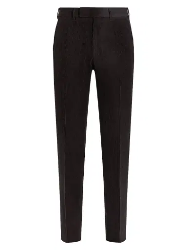 Zegna Men's Cashmere Wool and Silk Blend Pants - Dark Brown - Size 36 | Thumbnail 1 Zegna Men's Cashmere Wool and Silk Blend Pants - Dark Brown - Size 36 | Thumbnail 1