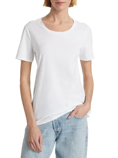 ATM Anthony Thomas Melillo Women's Jersey Cotton Crewneck T-Shirt - White | Thumbnail 3 ATM Anthony Thomas Melillo Women's Jersey Cotton Crewneck T-Shirt - White | Thumbnail 3