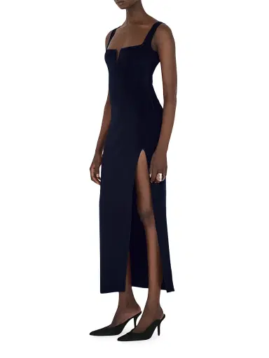 Galvan London Women's Freya Sleeveless Square-Neck Maxi Dress - Midnight | Thumbnail 2 Galvan London Women's Freya Sleeveless Square-Neck Maxi Dress - Midnight | Thumbnail 2