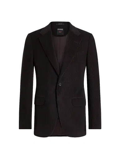 Zegna Men's Cashmere Wool and Silk Blend Jacket | Thumbnail 2 Zegna Men's Cashmere Wool and Silk Blend Jacket | Thumbnail 2