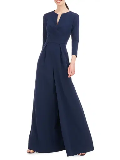 Kay Unger Women's Macie Wide-Leg Jumpsuit - Dark Midnight | Thumbnail 3 Kay Unger Women's Macie Wide-Leg Jumpsuit - Dark Midnight | Thumbnail 3