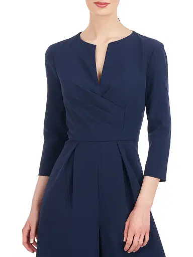 Kay Unger Women's Macie Wide-Leg Jumpsuit - Dark Midnight | Thumbnail 5 Kay Unger Women's Macie Wide-Leg Jumpsuit - Dark Midnight | Thumbnail 5