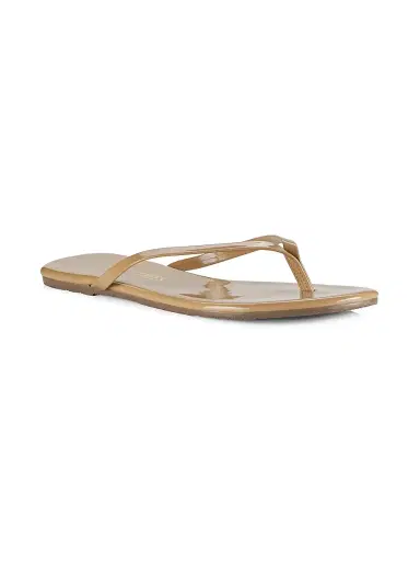 TKEES Women's Foundations Gloss Patent Leather Flip Flops - Coco Butter - Size 6 | Thumbnail 2 TKEES Women's Foundations Gloss Patent Leather Flip Flops - Coco Butter - Size 6 | Thumbnail 2