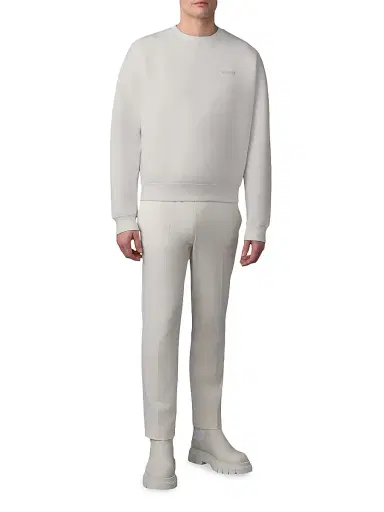 Mackage Men's Julian Double-Face Jersey Sweatshirt - Trench | Thumbnail 2 Mackage Men's Julian Double-Face Jersey Sweatshirt - Trench | Thumbnail 2