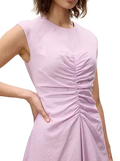 REBECCA TAYLOR Women's Allegra Stripe Midi-Dress - Wisteria - Size 8 | Thumbnail 5 REBECCA TAYLOR Women's Allegra Stripe Midi-Dress - Wisteria - Size 8 | Thumbnail 5