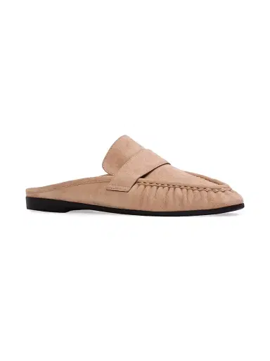 Black Suede Studio Women's Gabby Mule Loafers - Tan Suede | Thumbnail 3 Black Suede Studio Women's Gabby Mule Loafers - Tan Suede | Thumbnail 3