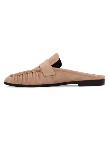 Black Suede Studio Women's Gabby Mule Loafers - Tan Suede | Thumbnail 5 Black Suede Studio Women's Gabby Mule Loafers - Tan Suede | Thumbnail 5
