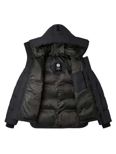 Canada Goose Men's Macmillan Hooded Down Wool Parka - Atlantic Navy | Thumbnail 2 Canada Goose Men's Macmillan Hooded Down Wool Parka - Atlantic Navy | Thumbnail 2