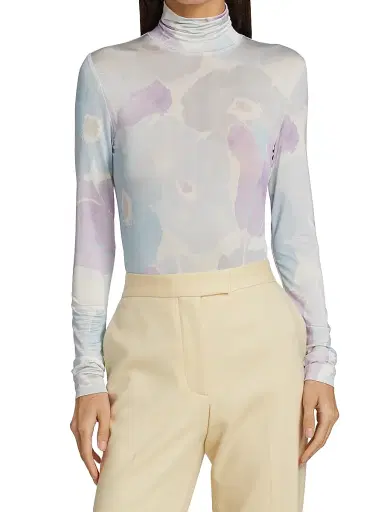 St. John Women's Floral Watercolor Top | Thumbnail 3 St. John Women's Floral Watercolor Top | Thumbnail 3