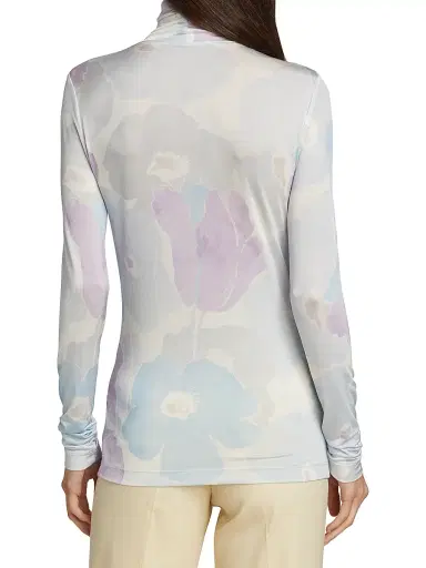 St. John Women's Floral Watercolor Top | Thumbnail 5 St. John Women's Floral Watercolor Top | Thumbnail 5
