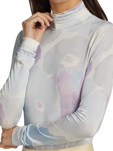St. John Women's Floral Watercolor Top | Thumbnail 6 St. John Women's Floral Watercolor Top | Thumbnail 6