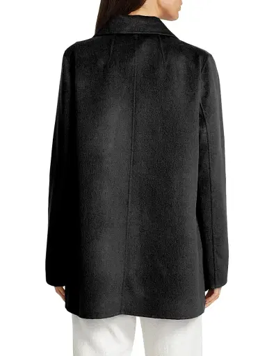 Mercer Collective Women's Kate Open-Front Wool Coat - Black | Thumbnail 5 Mercer Collective Women's Kate Open-Front Wool Coat - Black | Thumbnail 5