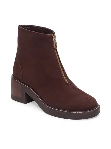Bernardo Women's Tess Zip Booties - Espresso | Thumbnail 2 Bernardo Women's Tess Zip Booties - Espresso | Thumbnail 2