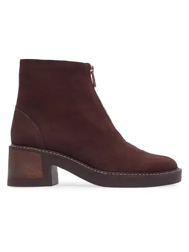 Bernardo Women's Tess Zip Booties - Espresso | Thumbnail 1 Bernardo Women's Tess Zip Booties - Espresso | Thumbnail 1