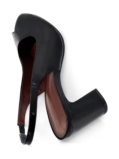 Bernardo Women's Adell Peep Toe Pumps - Black | Thumbnail 5 Bernardo Women's Adell Peep Toe Pumps - Black | Thumbnail 5