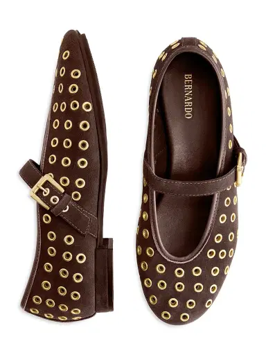 Bernardo Women's Borden Grommet Mary Jane Flats - Dark Chocolate - Size 6.5 | Thumbnail 6 Bernardo Women's Borden Grommet Mary Jane Flats - Dark Chocolate - Size 6.5 | Thumbnail 6
