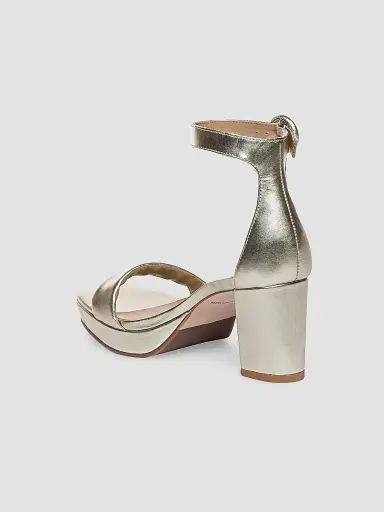 Bernardo Women's Carla Leather Platform Sandals - Champagne - Size 6.5 | Thumbnail 5 Bernardo Women's Carla Leather Platform Sandals - Champagne - Size 6.5 | Thumbnail 5