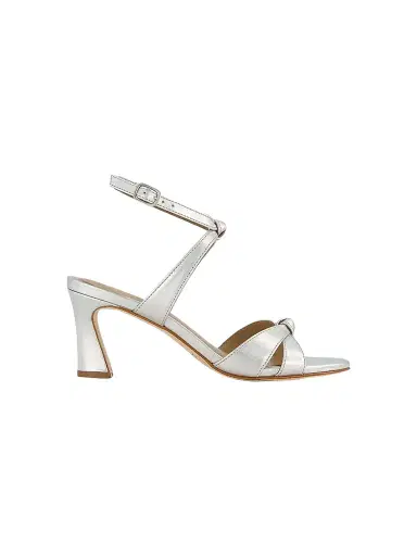 Bernardo Women's Neera Ankle Strap Heeled Sandals - Silver - Size 9.5 | Thumbnail 1 Bernardo Women's Neera Ankle Strap Heeled Sandals - Silver - Size 9.5 | Thumbnail 1