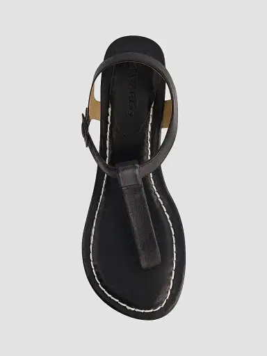 Bernardo Women's Goya Demi-Heel T-Strap Sandals - Black | Thumbnail 3 Bernardo Women's Goya Demi-Heel T-Strap Sandals - Black | Thumbnail 3
