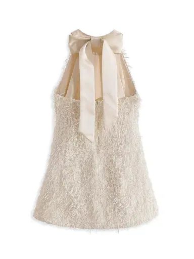 Tulleen Little Girl's & Girl's Ribbon-Back Dress - White - Size 2 | Thumbnail 2 Tulleen Little Girl's & Girl's Ribbon-Back Dress - White - Size 2 | Thumbnail 2