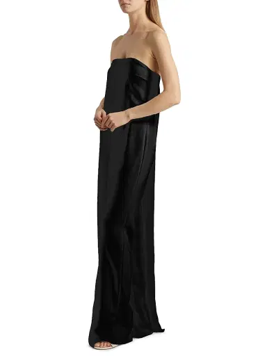 Halston Women's Jacqueline Crêpe Jumpsuit - Black | Thumbnail 2 Halston Women's Jacqueline Crêpe Jumpsuit - Black | Thumbnail 2