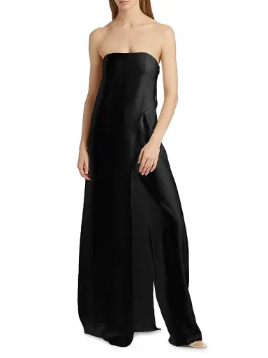 Halston Women's Jacqueline Crêpe Jumpsuit - Black | Thumbnail 3 Halston Women's Jacqueline Crêpe Jumpsuit - Black | Thumbnail 3