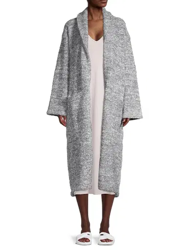 Barefoot Dreams Women's The CozyChic Heathered Robe | Thumbnail 2 Barefoot Dreams Women's The CozyChic Heathered Robe | Thumbnail 2