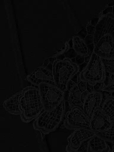 Kay Unger Women's Noelle Lace-Trimmed Cardigan - Black | Thumbnail 6 Kay Unger Women's Noelle Lace-Trimmed Cardigan - Black | Thumbnail 6