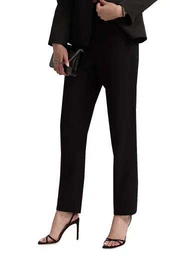 BCBGMAXAZRIA Women's Slim Tapered Tuxedo Pants | Thumbnail 3 BCBGMAXAZRIA Women's Slim Tapered Tuxedo Pants | Thumbnail 3