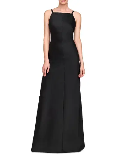 Kay Unger Women's Moira Bias-Cut A-Line Gown - Black | Thumbnail 2 Kay Unger Women's Moira Bias-Cut A-Line Gown - Black | Thumbnail 2