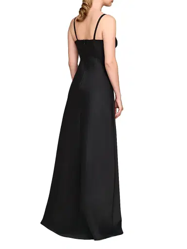 Kay Unger Women's Moira Bias-Cut A-Line Gown - Black | Thumbnail 4 Kay Unger Women's Moira Bias-Cut A-Line Gown - Black | Thumbnail 4