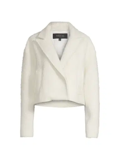 Toccin Women's Cora Wool-Blend Boxy Jacket - | Thumbnail 1 Toccin Women's Cora Wool-Blend Boxy Jacket - | Thumbnail 1