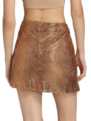 Mariandree Gaitan Women's Annabelle Embellished Miniskirt - Gold - Size Small | Thumbnail 5 Mariandree Gaitan Women's Annabelle Embellished Miniskirt - Gold - Size Small | Thumbnail 5