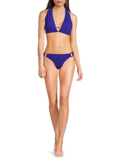 Change of Scenery Women's Ring Trim Bikini Bottom - Iris Texture | Thumbnail 2 Change of Scenery Women's Ring Trim Bikini Bottom - Iris Texture | Thumbnail 2