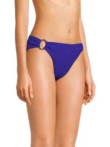 Change of Scenery Women's Ring Trim Bikini Bottom - Iris Texture | Thumbnail 4 Change of Scenery Women's Ring Trim Bikini Bottom - Iris Texture | Thumbnail 4