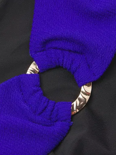 Change of Scenery Women's Ring Trim Bikini Bottom - Iris Texture | Thumbnail 6 Change of Scenery Women's Ring Trim Bikini Bottom - Iris Texture | Thumbnail 6