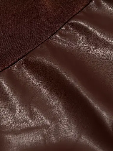 Mariandree Gaitan Women's Martina Faux Leather Midi-Dress | Thumbnail 7 Mariandree Gaitan Women's Martina Faux Leather Midi-Dress | Thumbnail 7