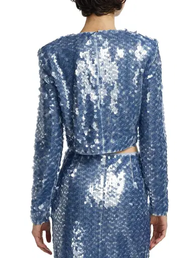 Toccin Women's Anaya Sequined Long-Sleeve Top | Thumbnail 5 Toccin Women's Anaya Sequined Long-Sleeve Top | Thumbnail 5