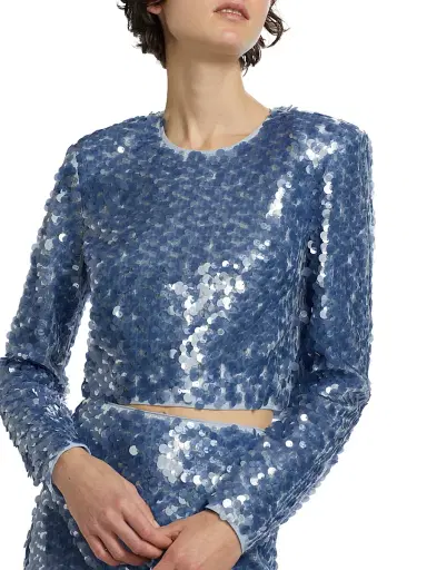 Toccin Women's Anaya Sequined Long-Sleeve Top | Thumbnail 6 Toccin Women's Anaya Sequined Long-Sleeve Top | Thumbnail 6