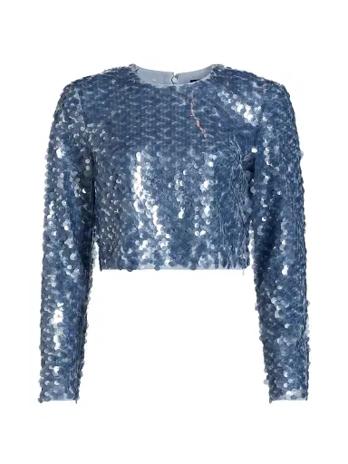 Toccin Women's Anaya Sequined Long-Sleeve Top | Thumbnail 1 Toccin Women's Anaya Sequined Long-Sleeve Top | Thumbnail 1