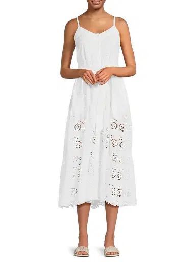 Change of Scenery Women's Addyson Eyelet Dress - Fresh White - Size XS | Thumbnail 2 Change of Scenery Women's Addyson Eyelet Dress - Fresh White - Size XS | Thumbnail 2