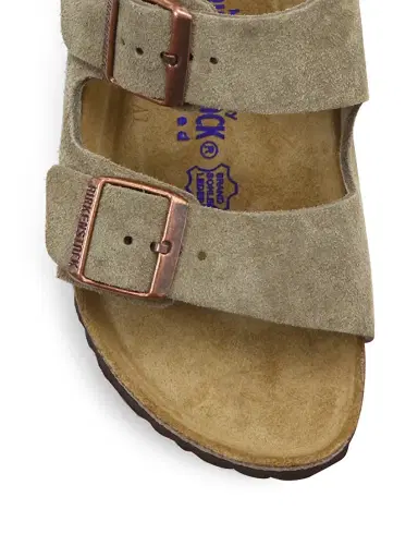 Birkenstock Women's Arizona Suede Double-Strap Sandals - Taupe | Thumbnail 4 Birkenstock Women's Arizona Suede Double-Strap Sandals - Taupe | Thumbnail 4