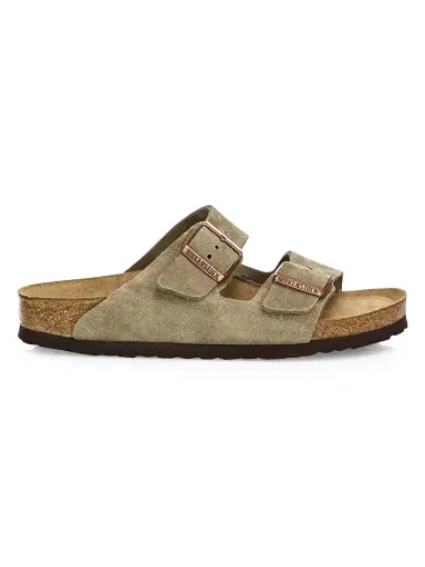 Birkenstock Women's Arizona Suede Double-Strap Sandals - Taupe | Thumbnail 1 Birkenstock Women's Arizona Suede Double-Strap Sandals - Taupe | Thumbnail 1